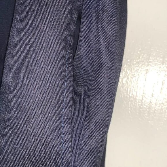 Garan Womens Elastic Waist Navy Skirt With Button Front Relaxed Fit Cotton Blend - Picture 8 of 13